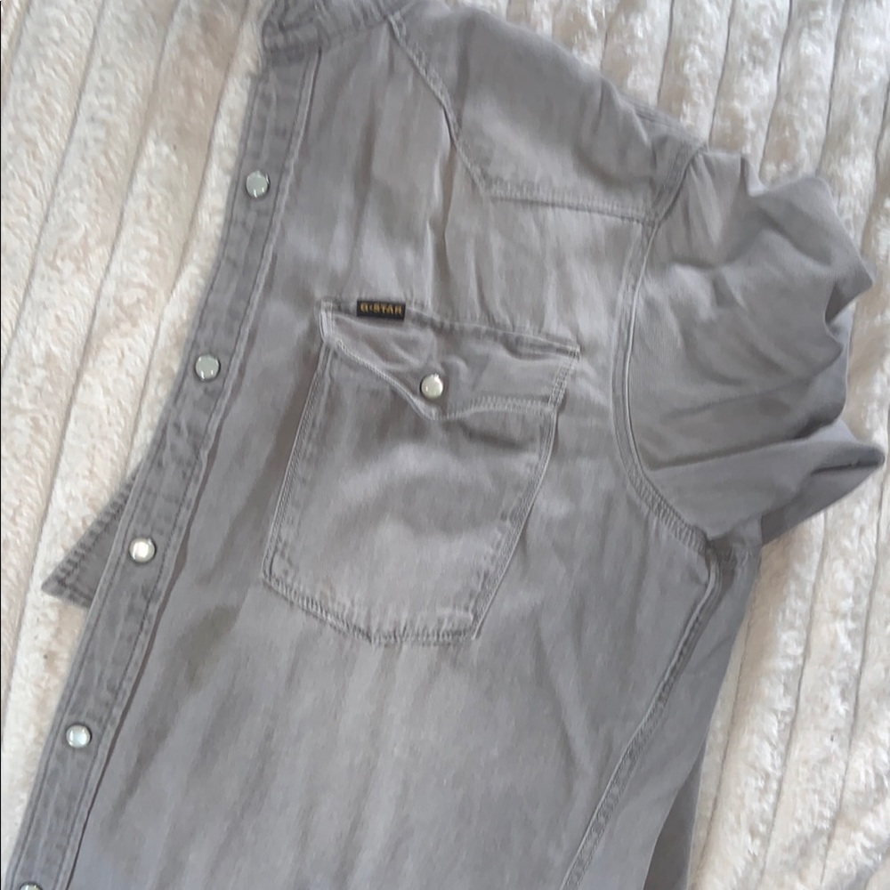 G-Star Gray Lightweight Shirt Jacket